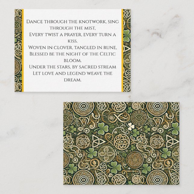 Celtic Bloom Business Card (Front/Back)