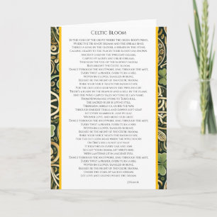 Celtic Bloom Card