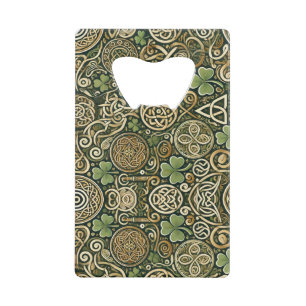 Celtic Bloom Credit Card Bottle Opener