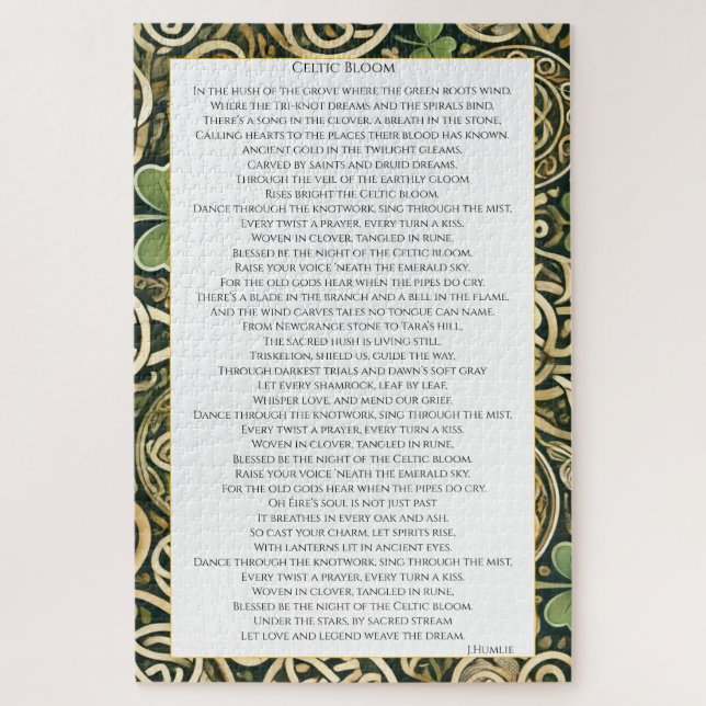 Celtic Bloom Jigsaw Puzzle (Vertical)