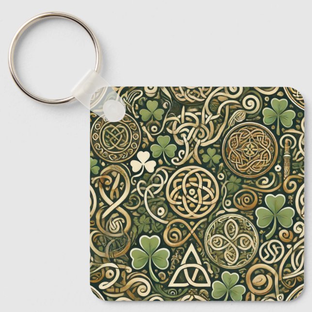 Celtic Bloom Keychain (Front)