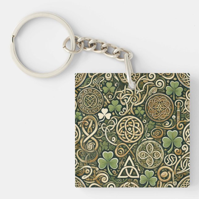 Celtic Bloom Keychain (Front)