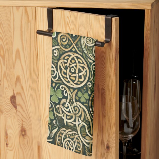 Celtic Bloom Kitchen Towel (Thirds Fold)