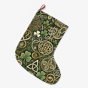 Celtic Bloom Large Christmas Stocking