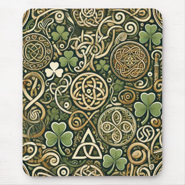 Celtic Bloom Mouse Pad (Front)