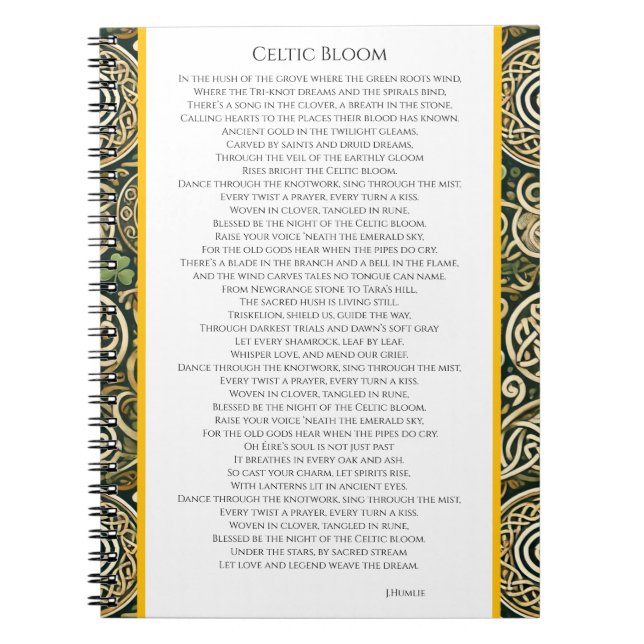 Celtic Bloom Notebook (Front)