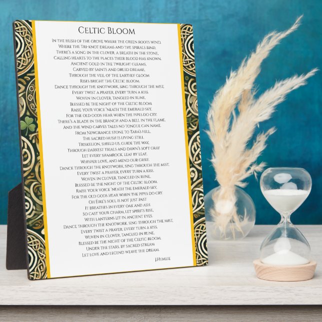 Celtic Bloom Plaque (Side)