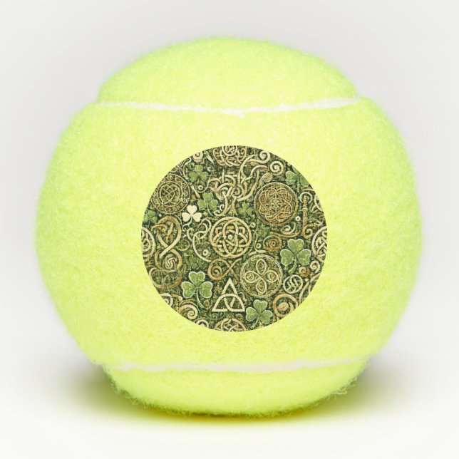 Celtic Bloom Tennis Balls (Front)