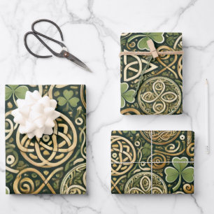 Celtic Bloom Wrapping Paper Sheet