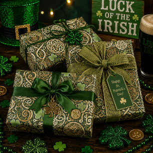 Celtic Bloom Wrapping Paper Sheet