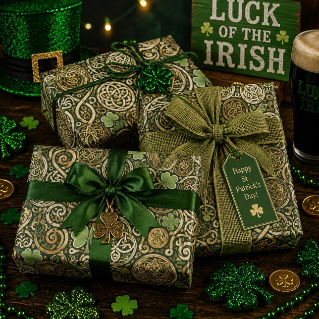 Celtic Bloom Wrapping Paper Sheet (Creator Uploaded)
