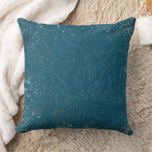 Celtic Blue Patterned Decor Throw Pillow