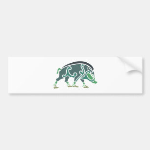 Celtic boar bumper sticker
