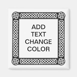 Celtic border on any colour magnet