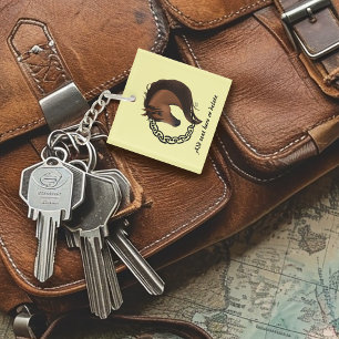 Celtic Brown Horse yellow Keychain