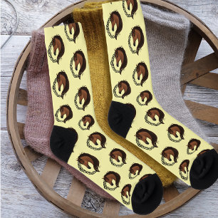 Celtic Brown Horse Yellow Socks