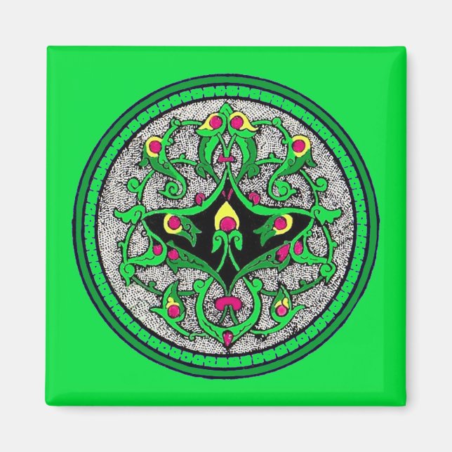 Celtic cartouche magnet (Front)