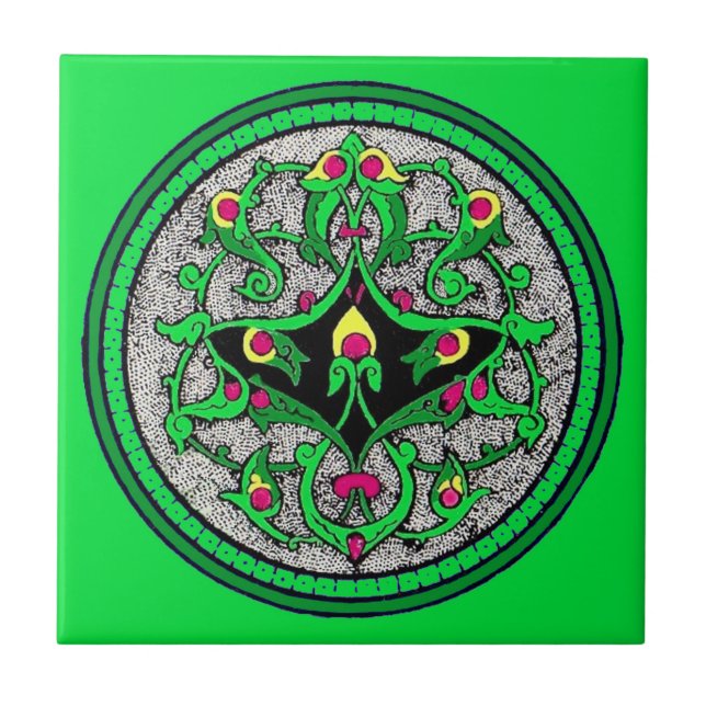 Celtic cartouche tile (Front)