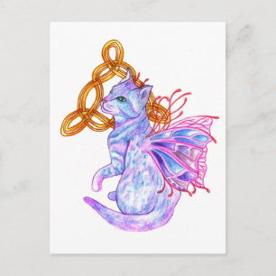 Celtic Cat Postcard