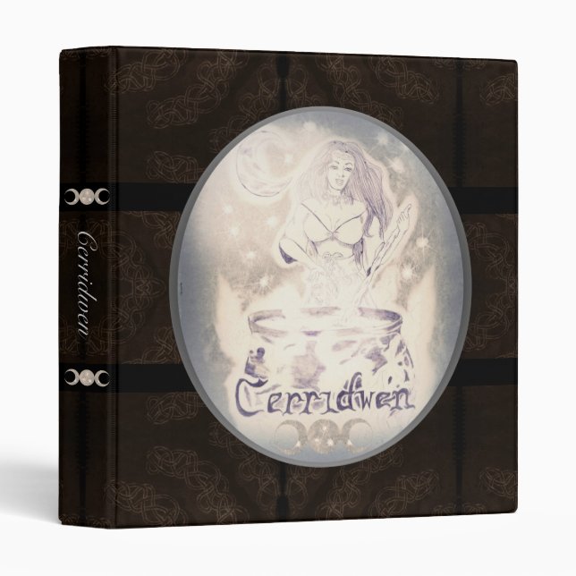 Celtic Cerridwen & The Cauldron of Knowledge BOS S Binder (Front/Spine)