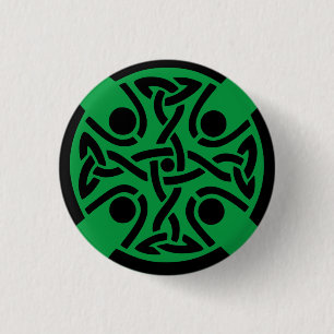 Celtic Christian cross  1 Inch Round Button