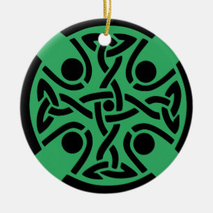 Celtic Christian cross  Ceramic Ornament