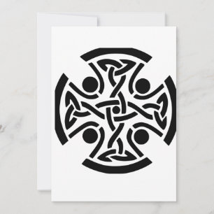 Celtic Christian cross Invitation