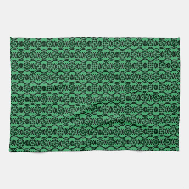 Celtic Christian cross  Kitchen Towel (Horizontal)