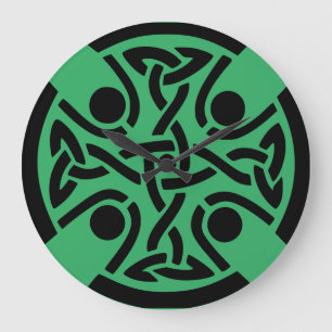 Celtic Christian cross  Large Clock