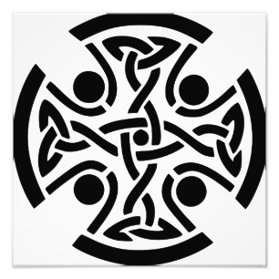 Celtic Christian cross Photo Print