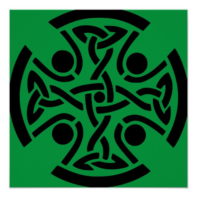 Celtic Christian cross  Poster (Front)
