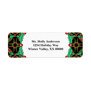 Celtic Christmas Holly Wreath Pattern