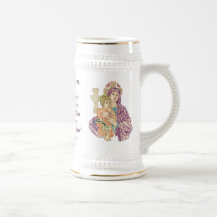 Celtic Christmas Madonna Beer Stein