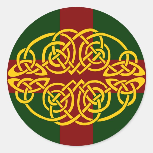 Celtic Christmas Yule Stickers (Front)