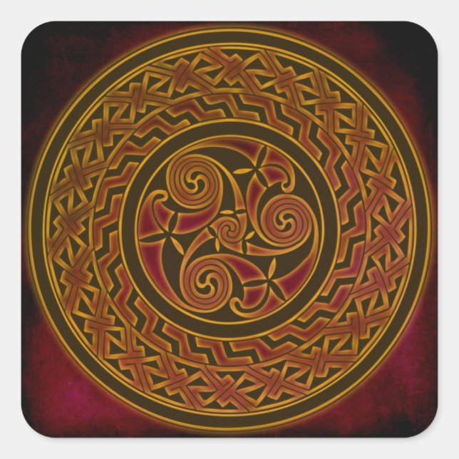 celtic circle knotwork stickers (Front)