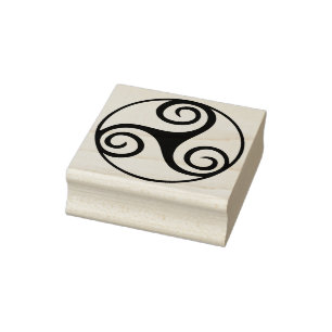 celtic circles art stamp