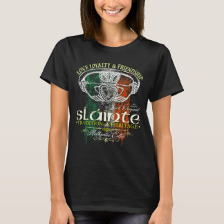 Celtic Claddagh Slainte Nge Irish Flag St. Patrick T-Shirt