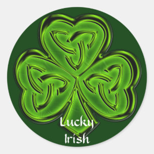 CELTIC CLOVER IRISH CLASSICS Collection Classic Round Sticker