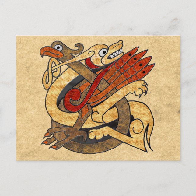 Celtic Creatures Postcard (Front)