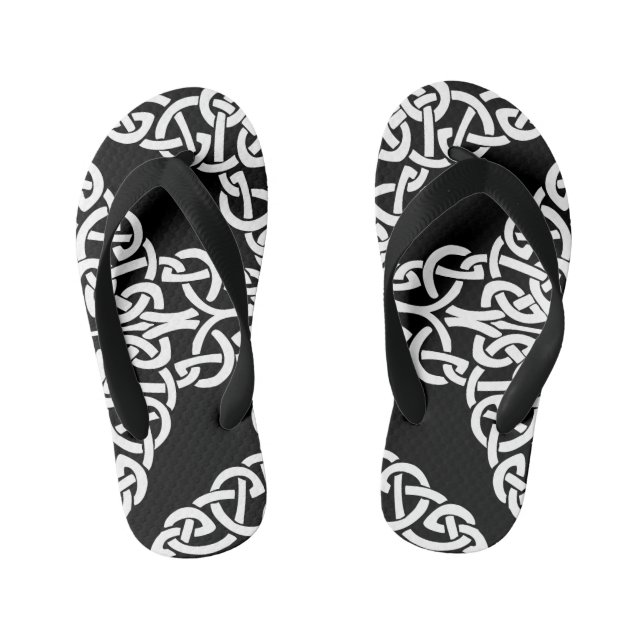 celtic cross 2 kids flip flops (Footbed)