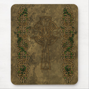 Celtic Cross and Celtic Knots Mouse Pad
