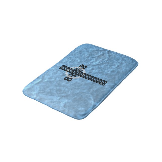 Celtic Cross Bath Mat (Angled)