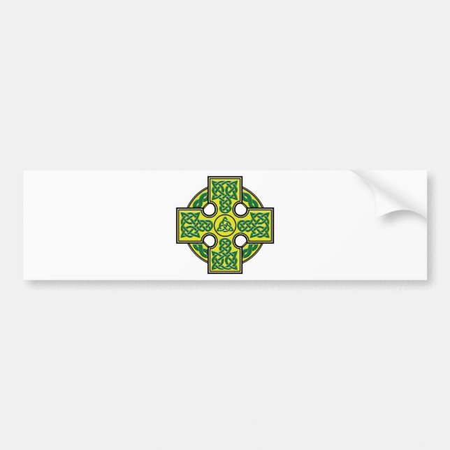 celtic cross bumper sticker (Front)