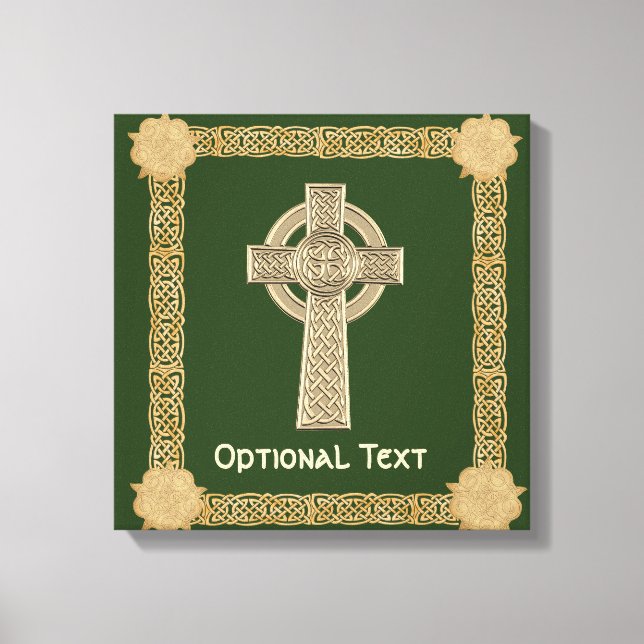 Celtic Cross Custom Canvas Print (Front)
