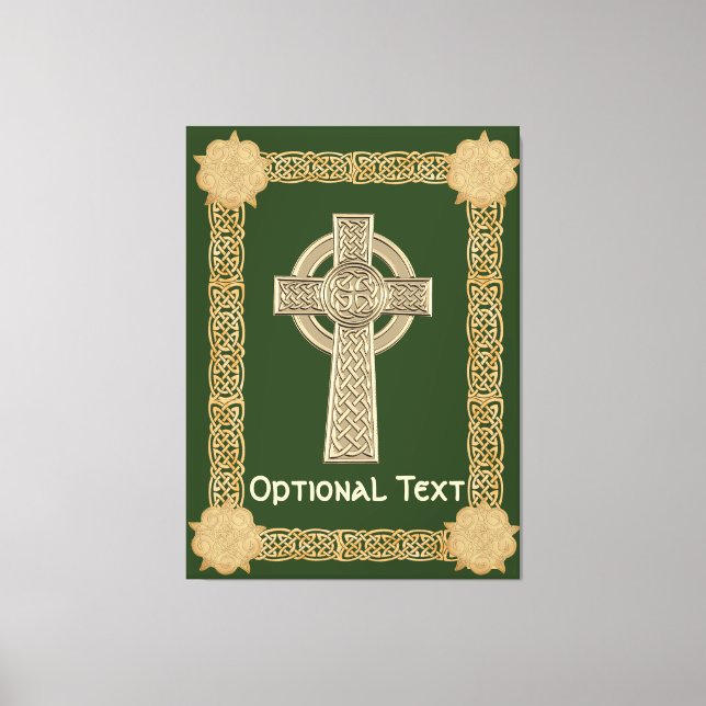 Celtic Cross Custom Canvas Print (Front)