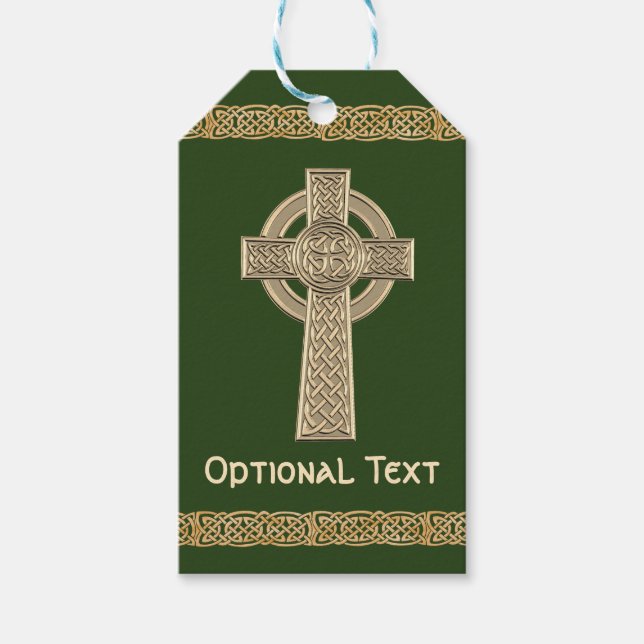 Celtic Cross Custom Gift Tags (Front)
