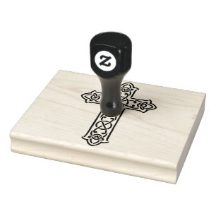 Celtic Cross Drawing   Celtic Rubber Stamp