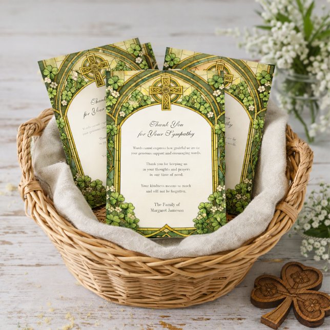 Celtic Cross Funeral Sympathy Thank You (Creator Uploaded)