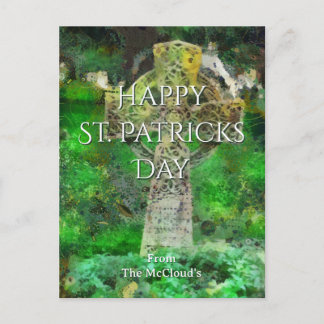 Celtic Cross Gravestone Postcard