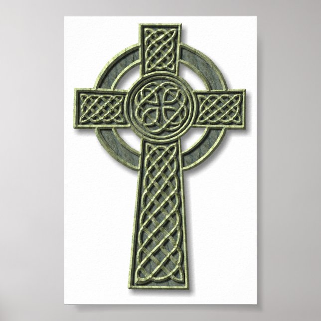 Celtic Cross - Green Stone Poster (Front)